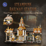 PANTASY set di mattoncini collezione SteamPunk : Steampunk Train Station