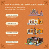 PANTASY Il Panificio Edificio Modulare Set Costruzioni Bakery da Collezione