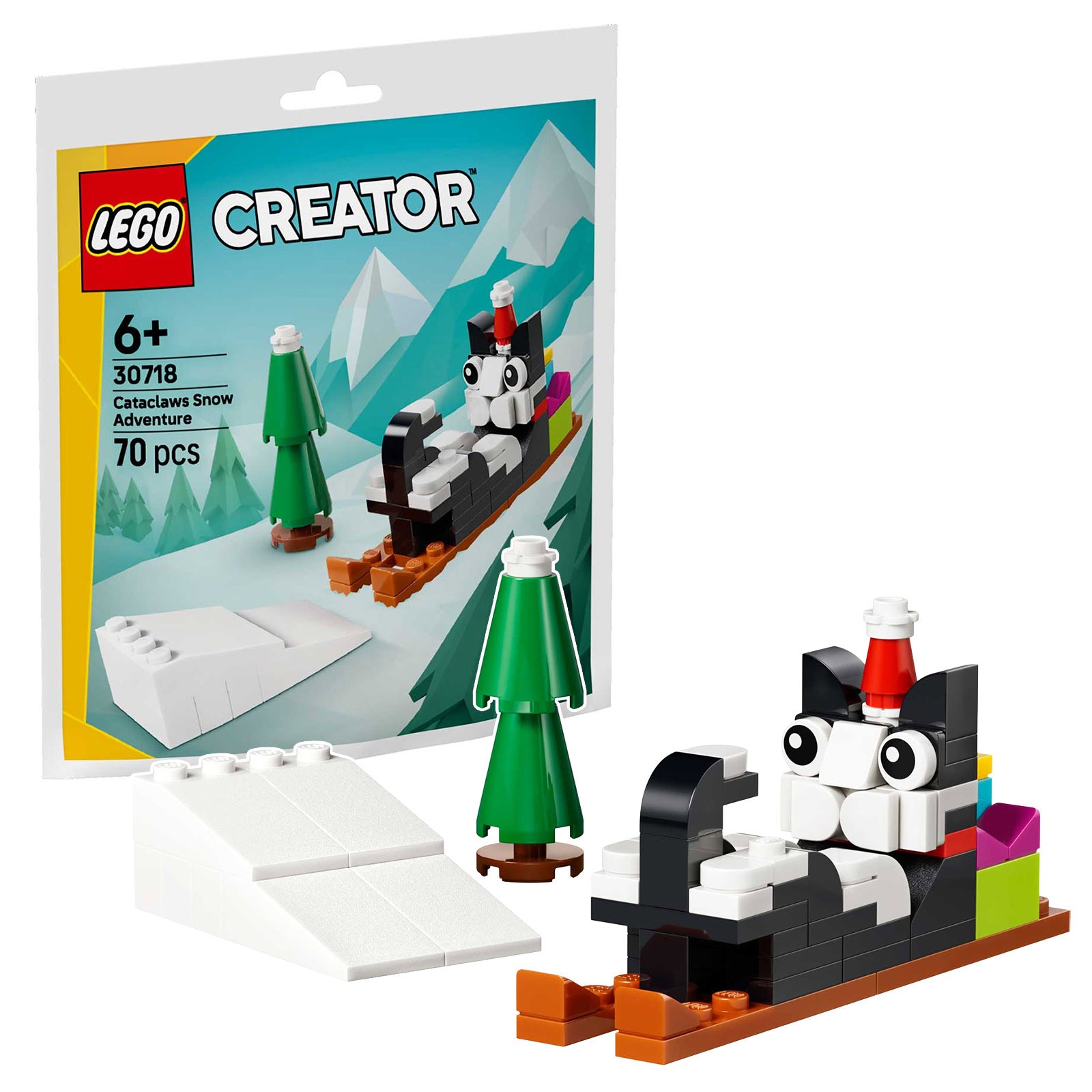 30718 Lego Polybag Avventura sulla neve di Claus il gatto