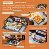 PANTASY Il Panificio Edificio Modulare Set Costruzioni Bakery da Collezione