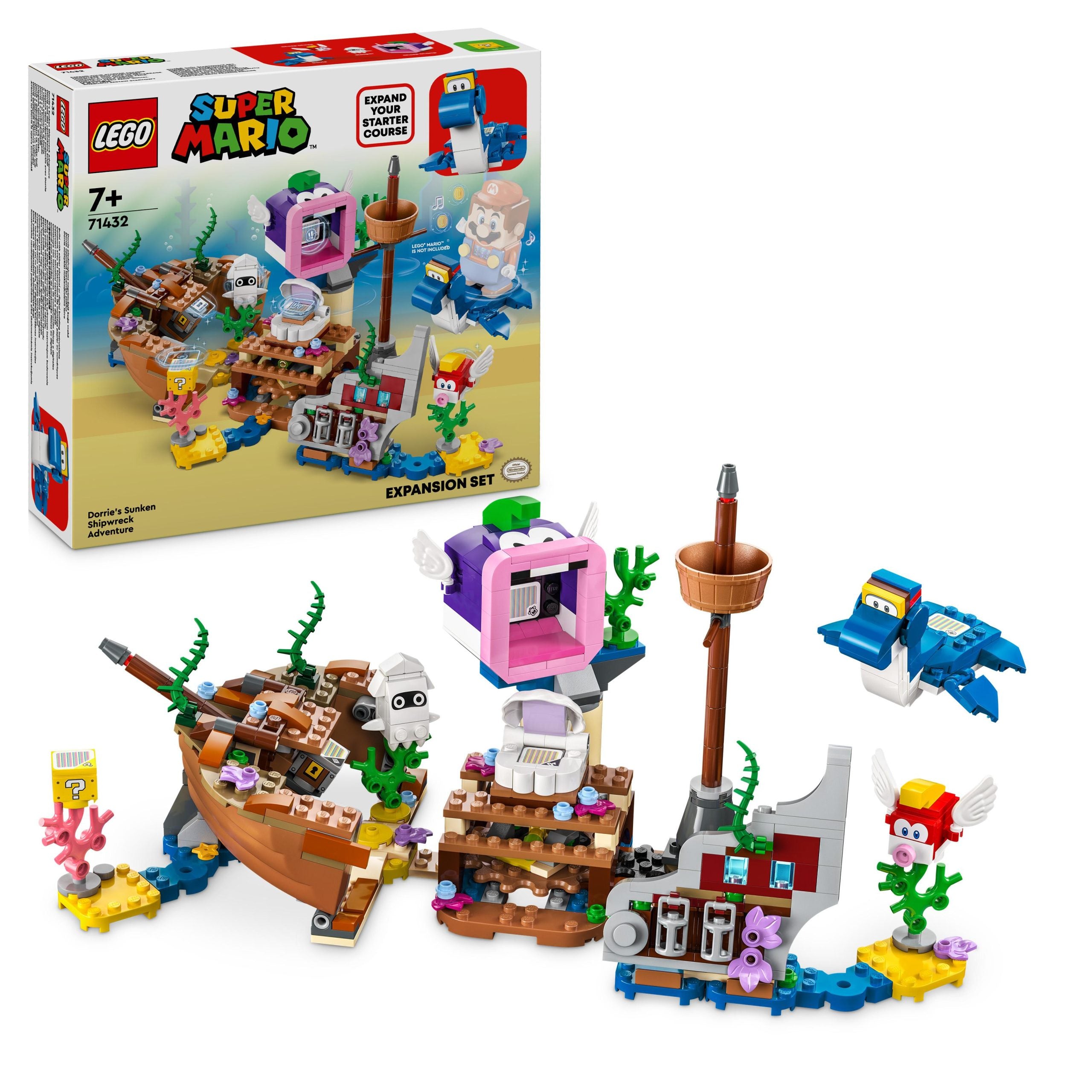 71432 LEGO Super Mario Pack di espansione Il veliero sommerso di Dorrie
