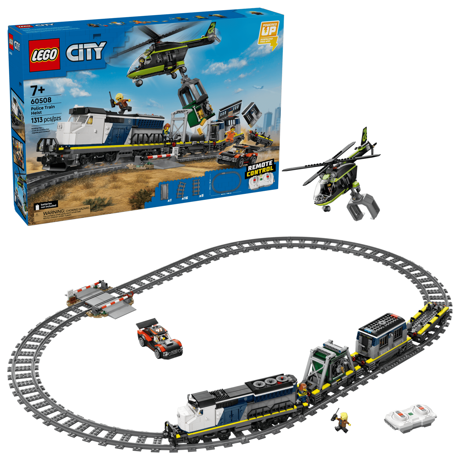 60508 Lego City Rapina al treno della polizia