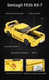 C55013W CaDA Initial D Mazda FD3S RX-7 scala 1:24 Set Costruzioni Auto