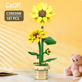 CaDA Sunflower C59030W Girasole da Costruire 188 Pezzi