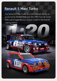 CaDA DBLC51095W Renault 5 Maxi Turbo Auto da Corsa da Costruire Rc 1:20