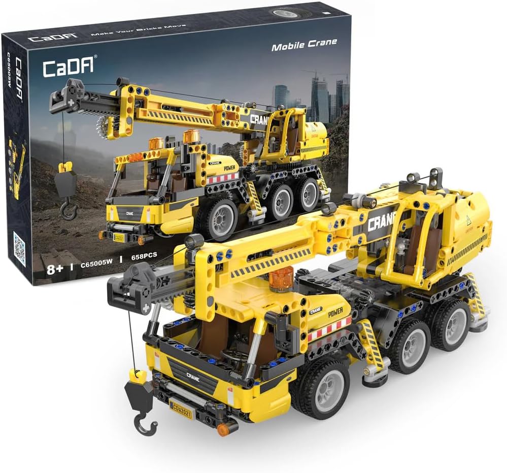 DBLC65005W CaDA Mobile Crane Gru Mobile da Costruire 658 Pezzi