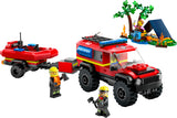 60412 LEGO City Fire Fuoristrada antincendio e gommone di salvataggio