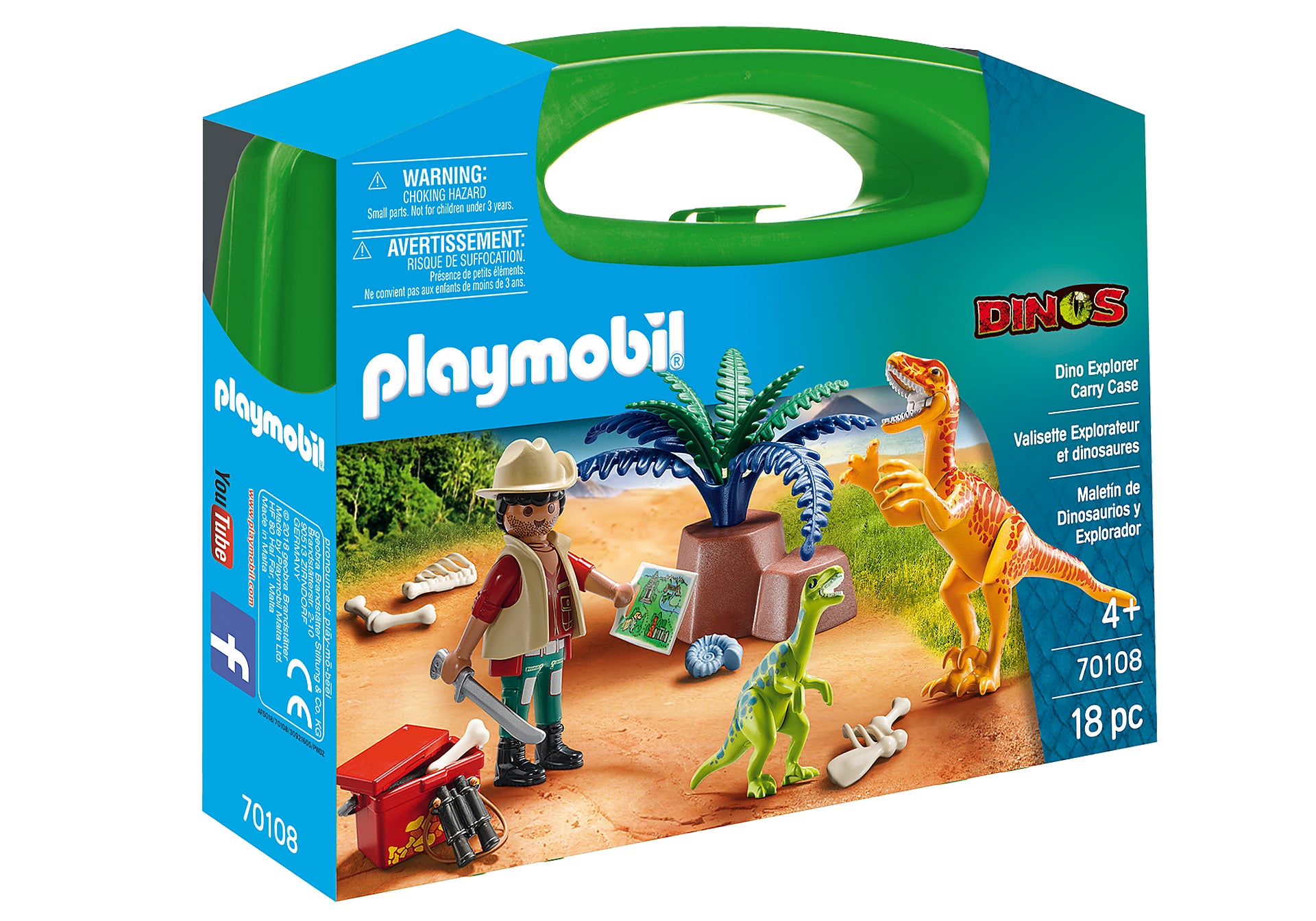 70108 Playmobil Dinos- Valigetta grande DINOSAURI