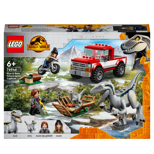 76946 JURASSIC WORLD - La cattura dei Velociraptor Blue e Beta