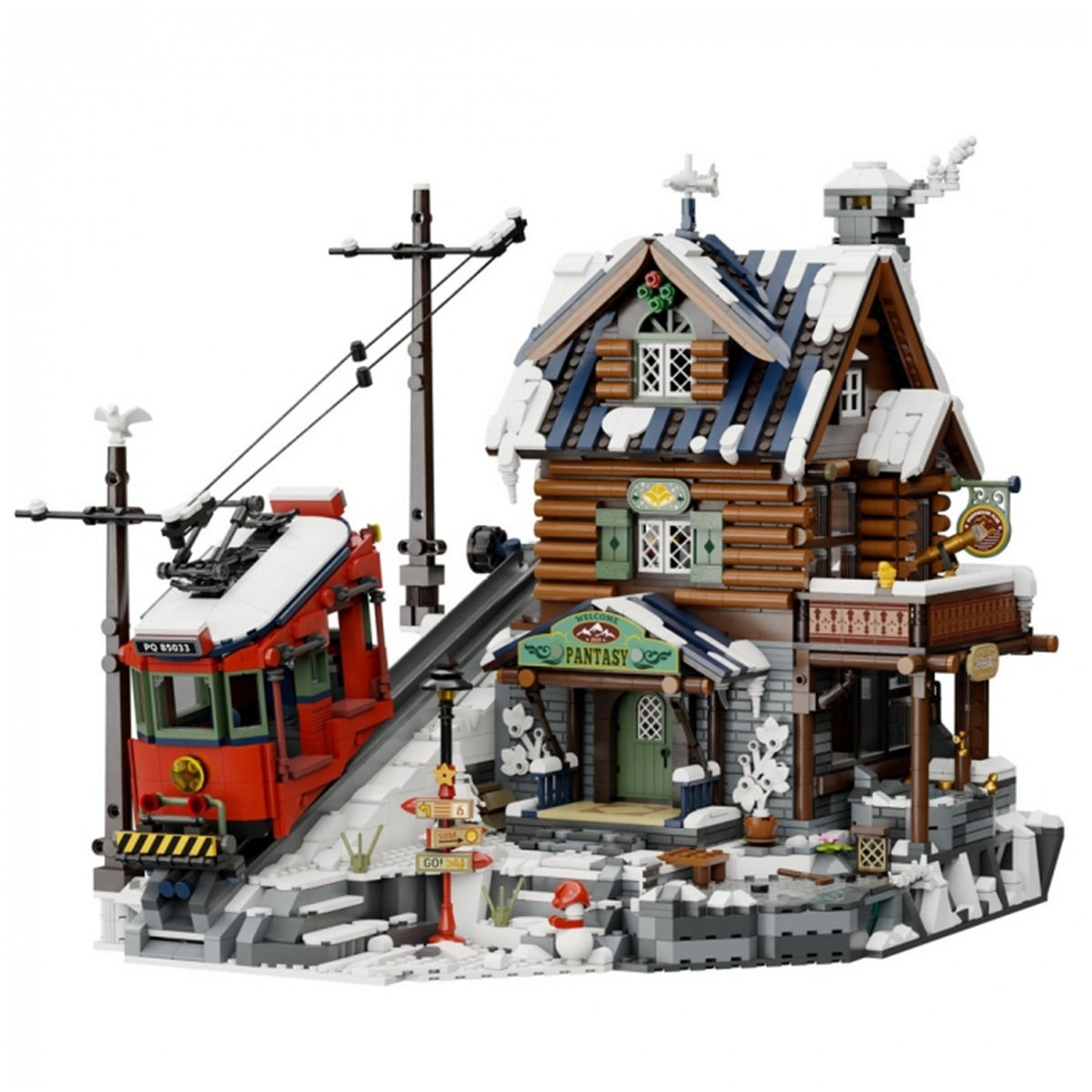 PANTASY set di mattoncini collezione Retrò: La Baita di Montagna