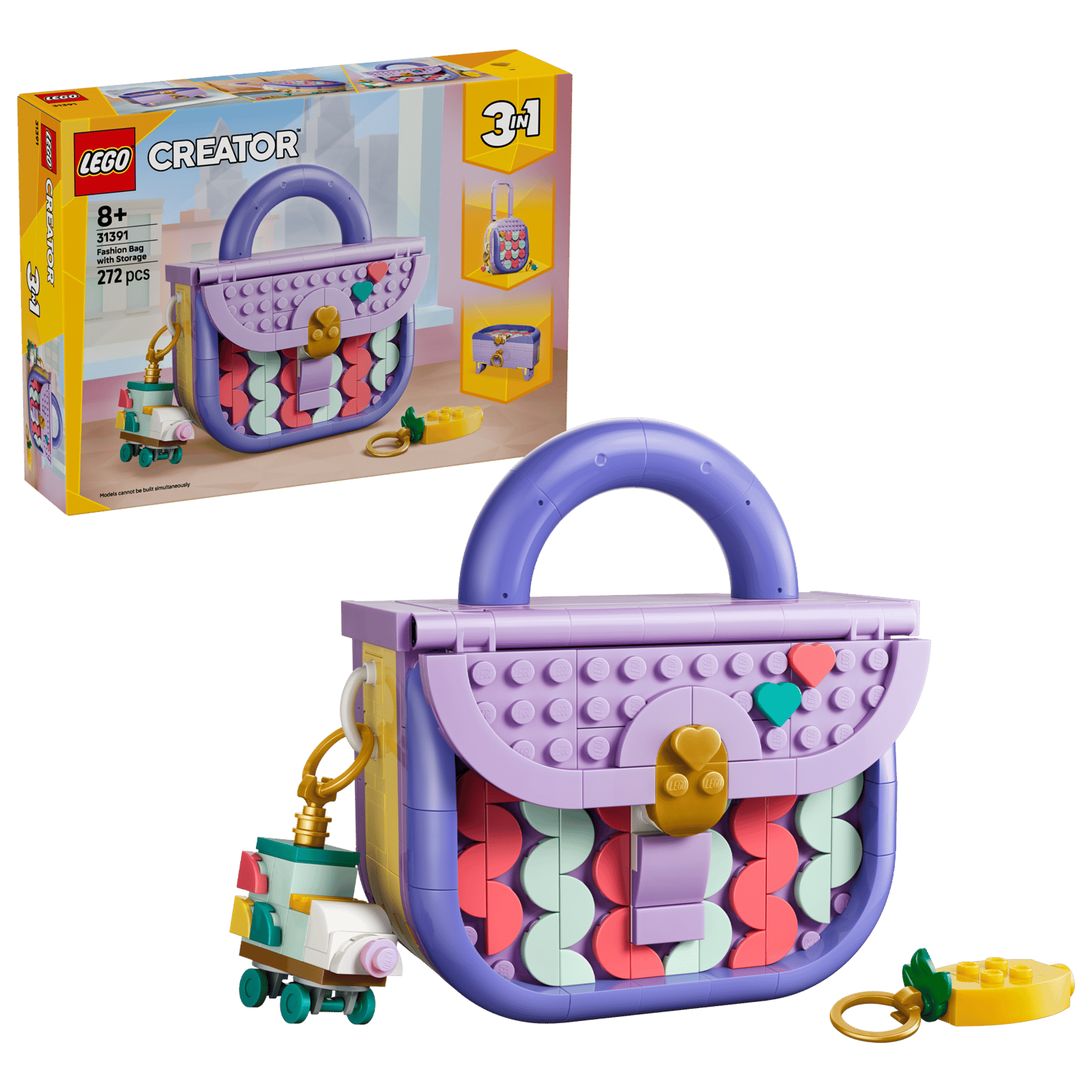 31391 Lego Creator Borsetta Art Fashion con cassettino