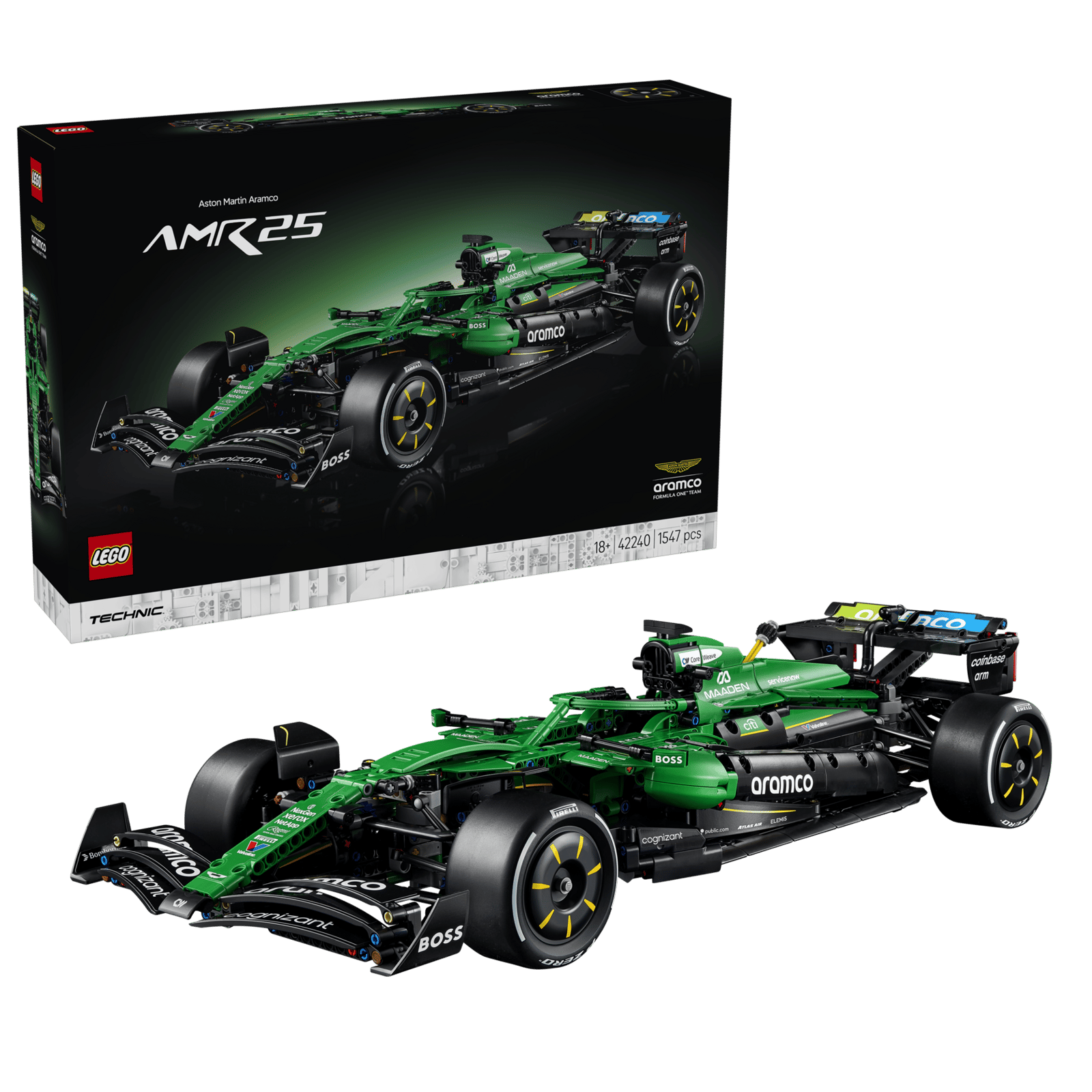 42240 LEGO Technic Auto F1® Aston Martin Aramco AMR25 Modellino Formula 1