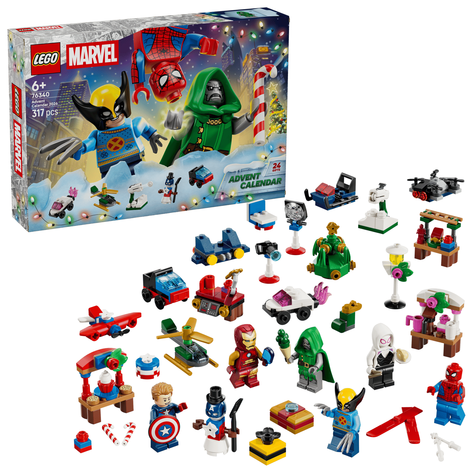 76340 LEGO Marvel Calendario dell’Avvento 2026