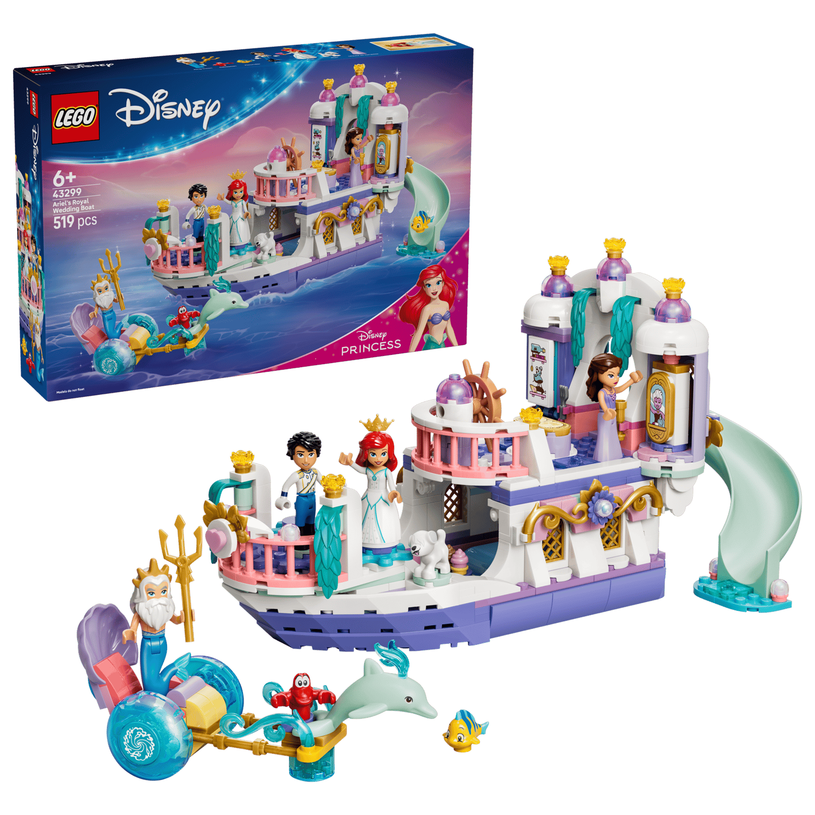 43299 Lego Disney La barca nuziale di Ariel Set Disney La Sirenetta