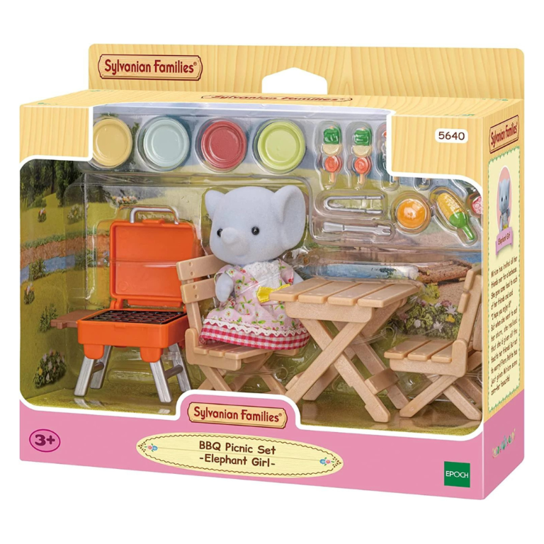5640 Sylvanian Families - Set Barbeque per Picnic . Ragazza Elefante