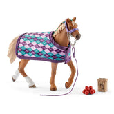 42360 Schleich Horse Club - Purosangue inglese con coperta