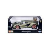 18-11046 Bburago -Lamborghini Sian FKP 37, verde - Scala 1:18