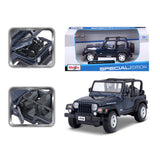 10-31245 - Bburago Maisto - 1:27 - Jeep Wrangler Rubicon - Blu Metallizzato