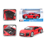 31513 RD Bburago Maisto - Audi R8 V10 plus, rossa - Scala 1:24