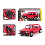 18-21089 RD - Bburago - 1:24 - 1979 VolksWagen Golf Mk1 GTI - Rossa