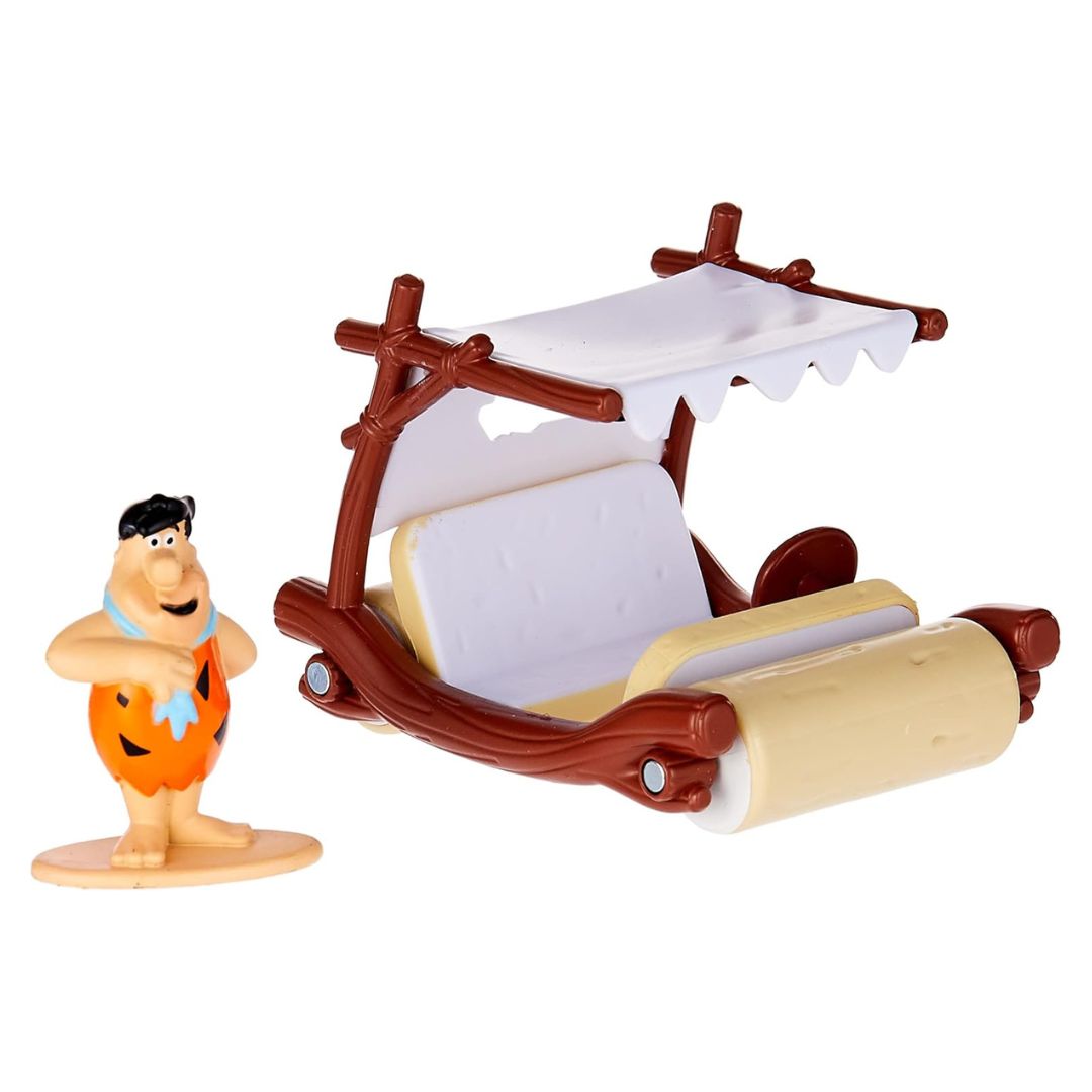 Jada 253253002 Fred Flintstone Family Car in scala 1:32 die-cast, con personagg