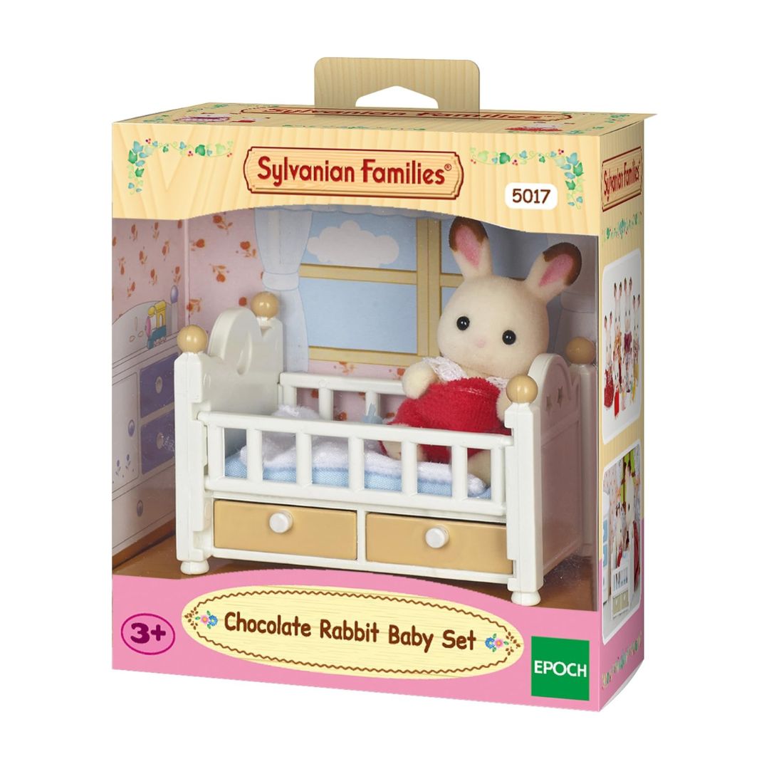 5017 Sylvanian Families - Bebè Coniglio Cioccolato con Lettino