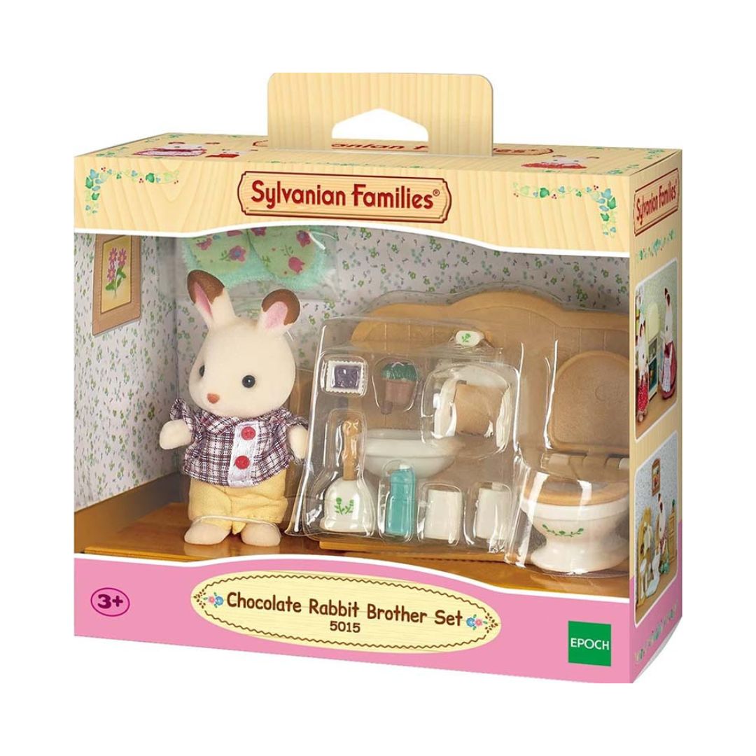 5015 Sylvanian Families - Fratello Coniglio Cioccolato con Bagno