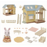 5671 Sylvanian Families - Cottage BLUEBELL dal tetto azzurro GIFT SET - Esclusiv
