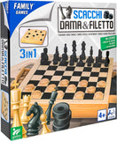 Globo - GIOCO SCACCHI/DAMA/FILETTO IN LEGNO