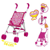42491 Globo Passeggino per Bambole Richiudibile, Design Romantico, Portata 50kg