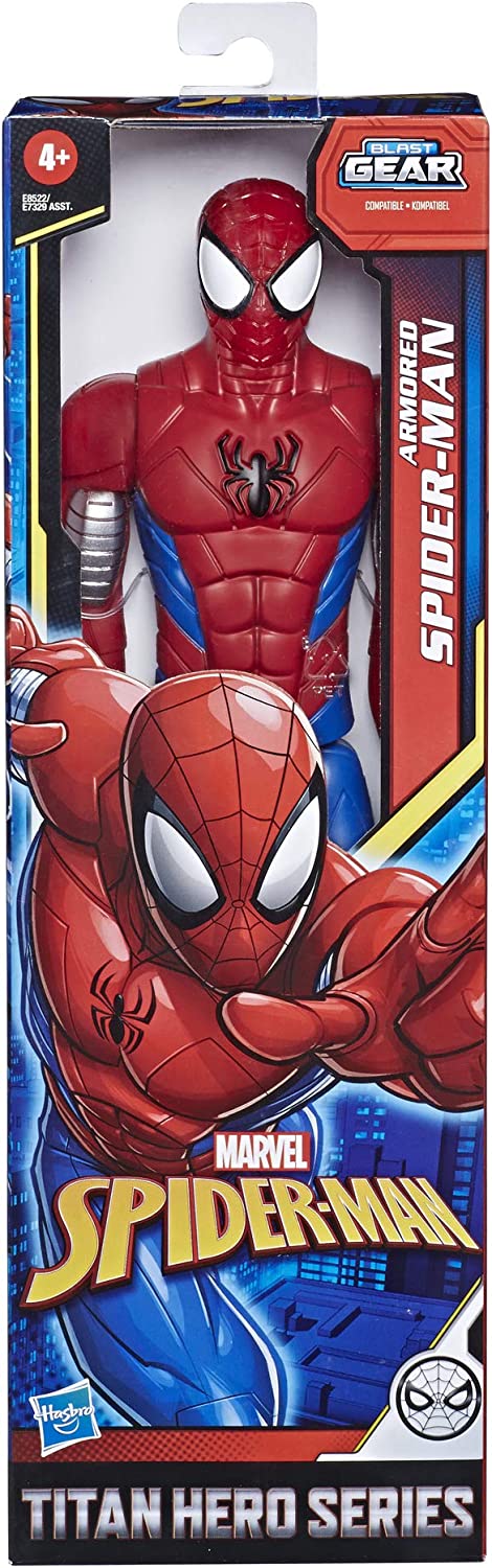 HASBRO- AVENGERS SPIDERMAN TITAN HERO ARMORED action figure da 30 cm