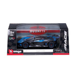 18-38306 Bburago Race Bugatti Bolide, blu - Scala 1:43
