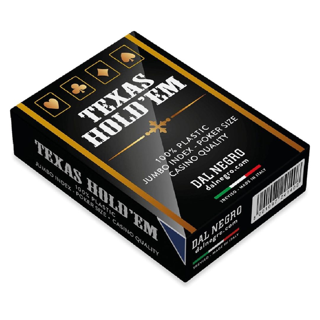 024140 Dal Negro - Carte Texas Hold'em Casino Quality - Blu