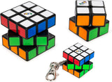 6064015 RUBIK cubo, family pack 3x3 + 2x2 + 3x3 portachiavi
