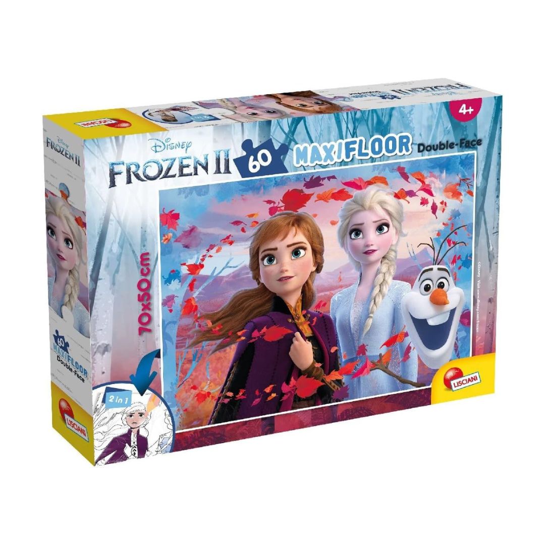 65318 Lisciani - Frozen II - Puzzle Double Face (60 pezzi)
