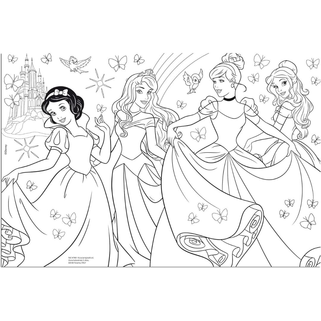 47901 Lisciani - Principesse Disney - Puzzle Double Face (60 pezzi)