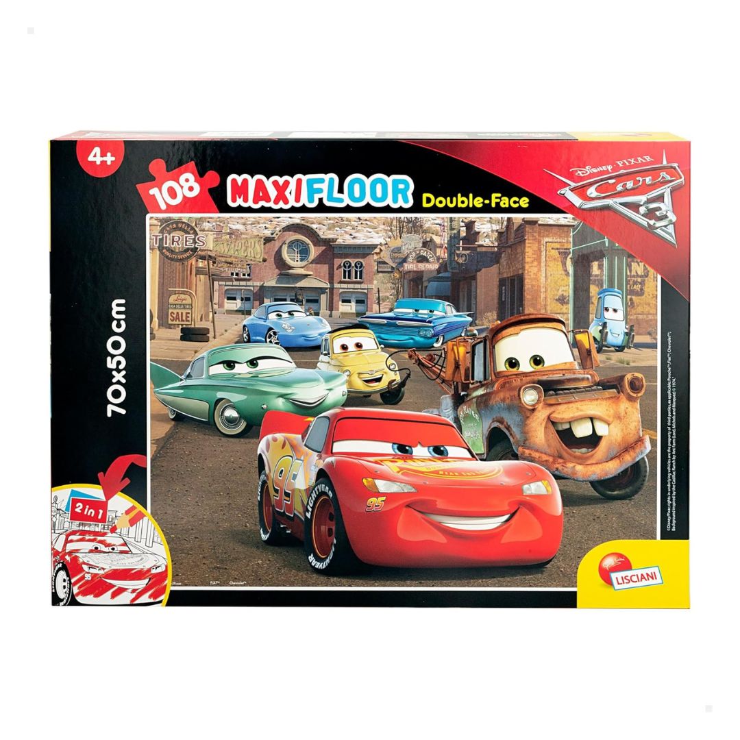 63963 Lisciani - Cars 3 - Puzzle Double Face (108 pezzi)