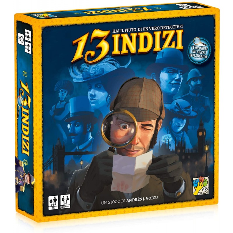 DVG9330 dV Games - 13 Indizi - Gioco da tavolo investigativo