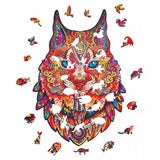 41656 GLOBO-PUZZLE LINCE IN LEGNO A4 -122PZ