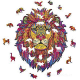 41666 GLOBO - PUZZLE LEONE IN LEGNO A4 - 150 PEZZI