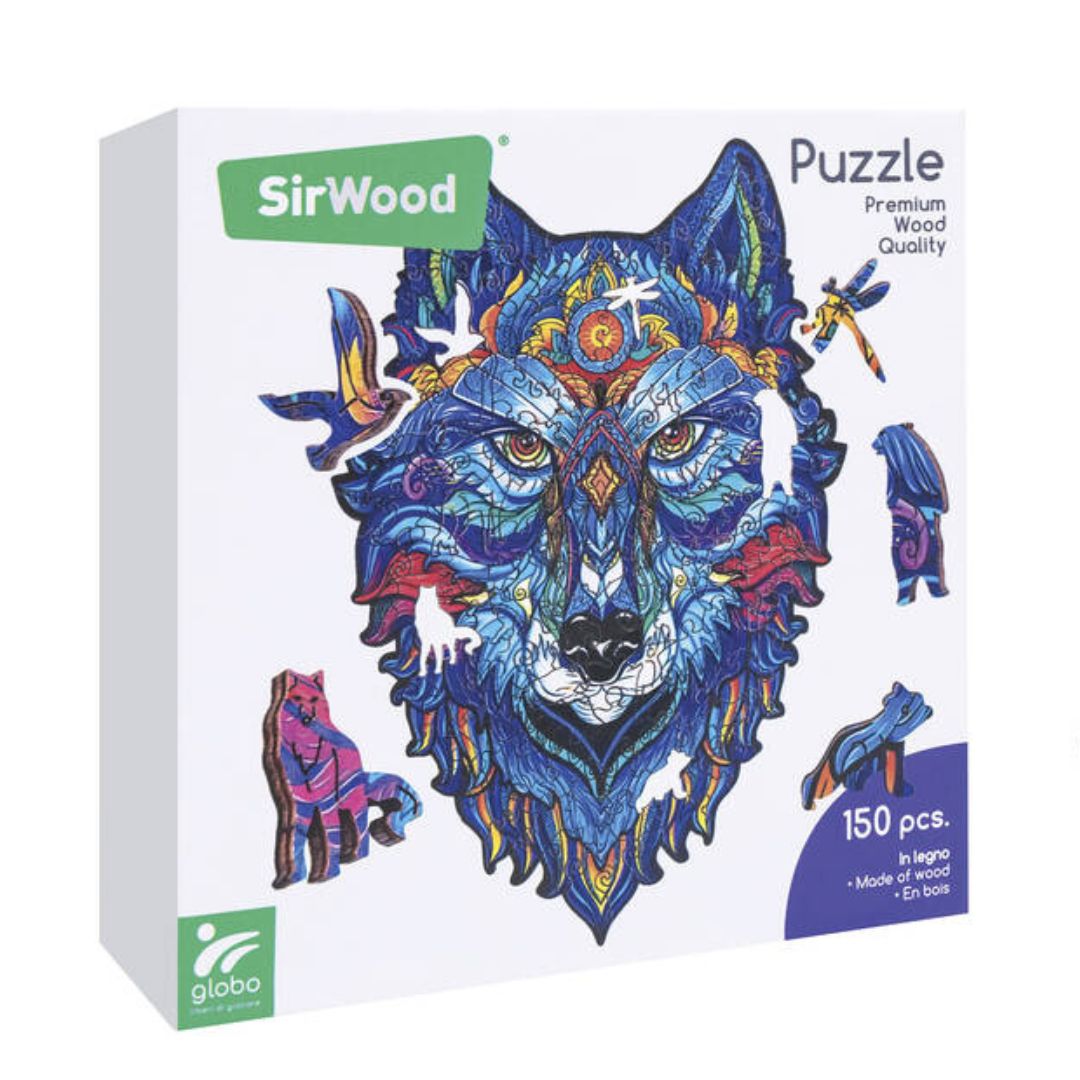 41667 Sir Wood - Puzzle Lupo in legno