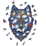 41667 Sir Wood - Puzzle Lupo in legno