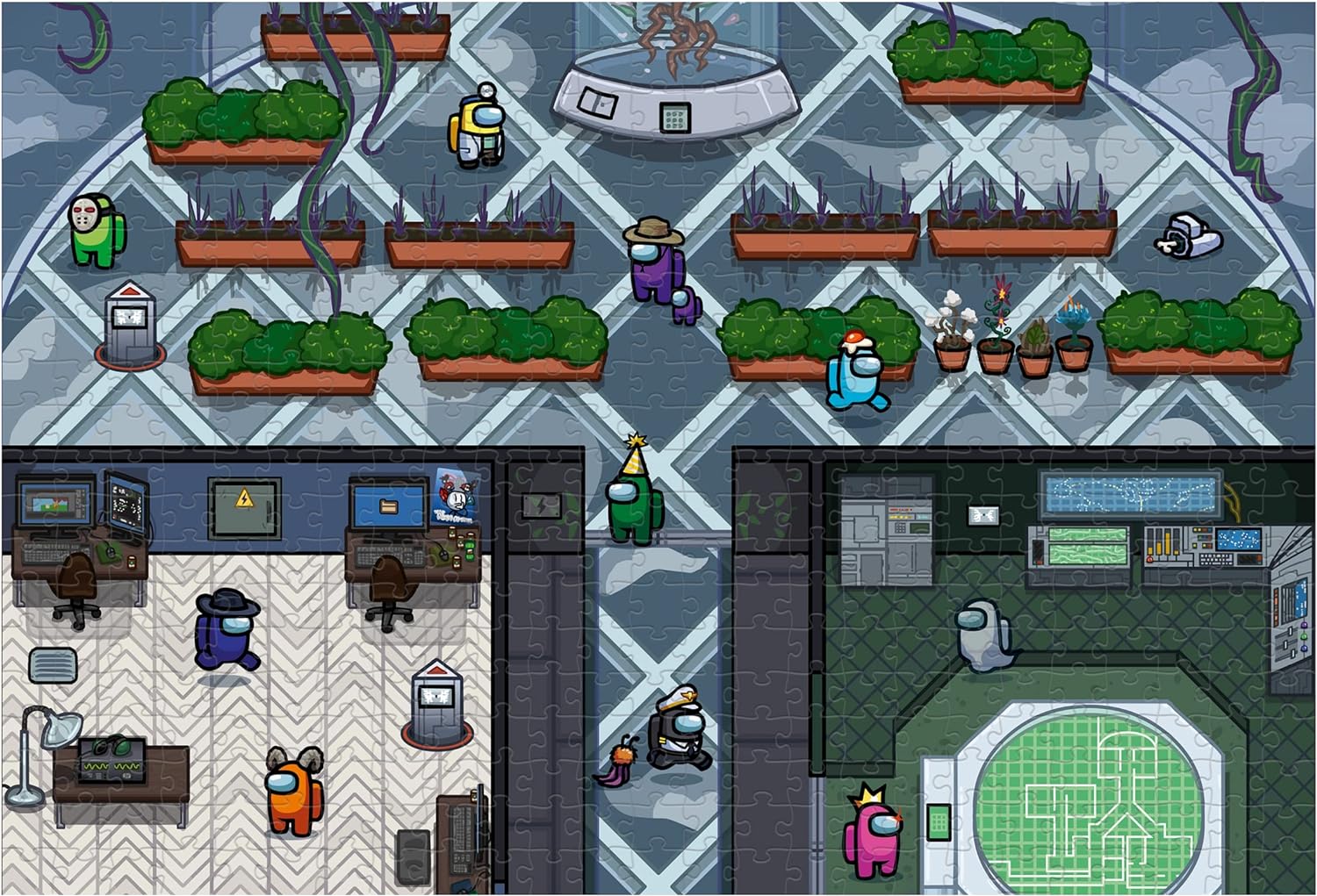 WM01961-ML1-6 - Winning Moves PUZZLE - AMONG US - 500 PC