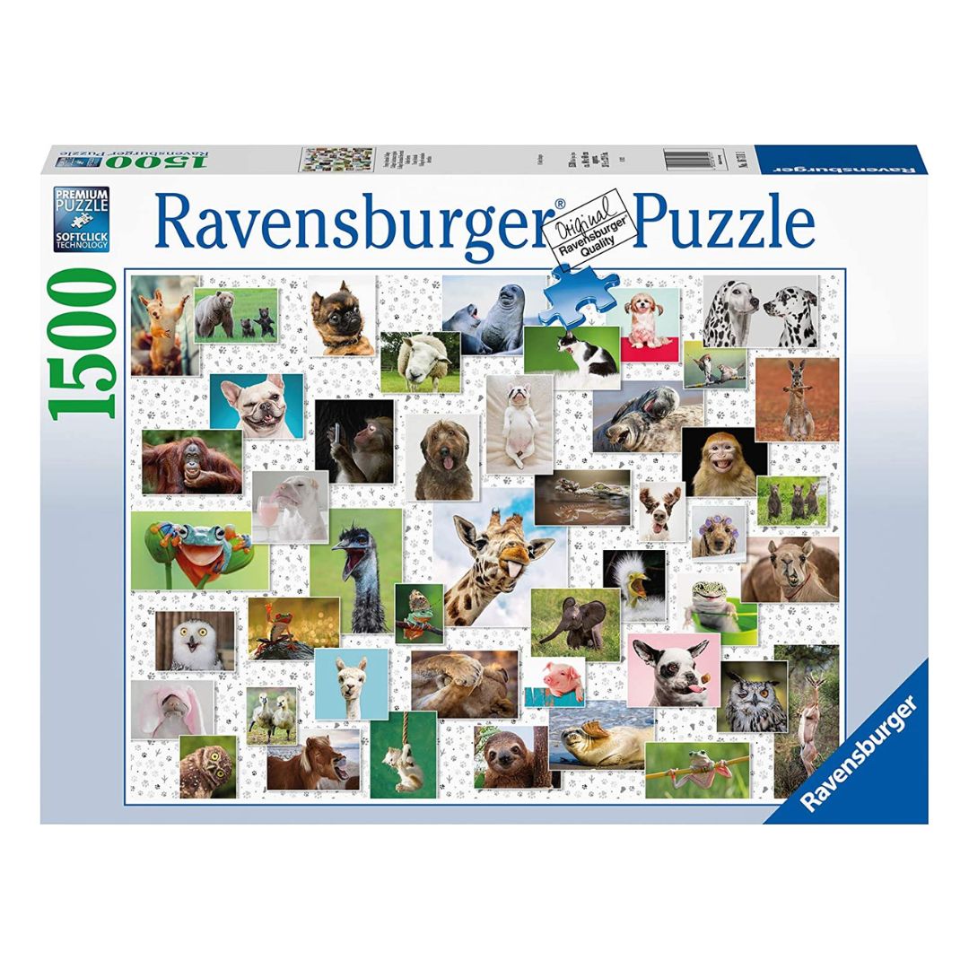 16711 Ravensburger - Collage di Animali divertenti - Puzzle 1500 pezzi