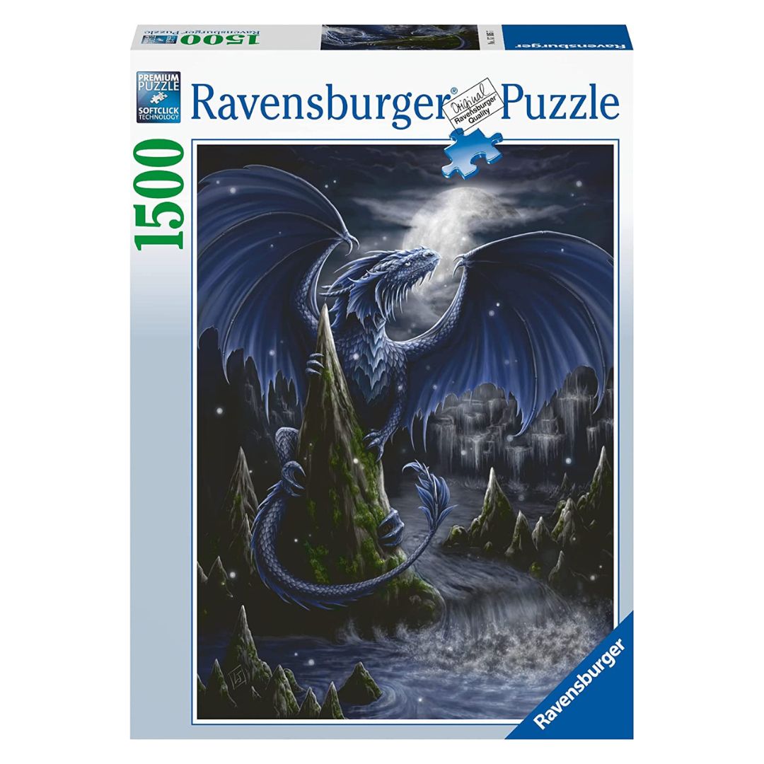 17105 - RAVENSBURGER - L'oscuro Drago Blu - 1500 pz - Puzzle per Adulti