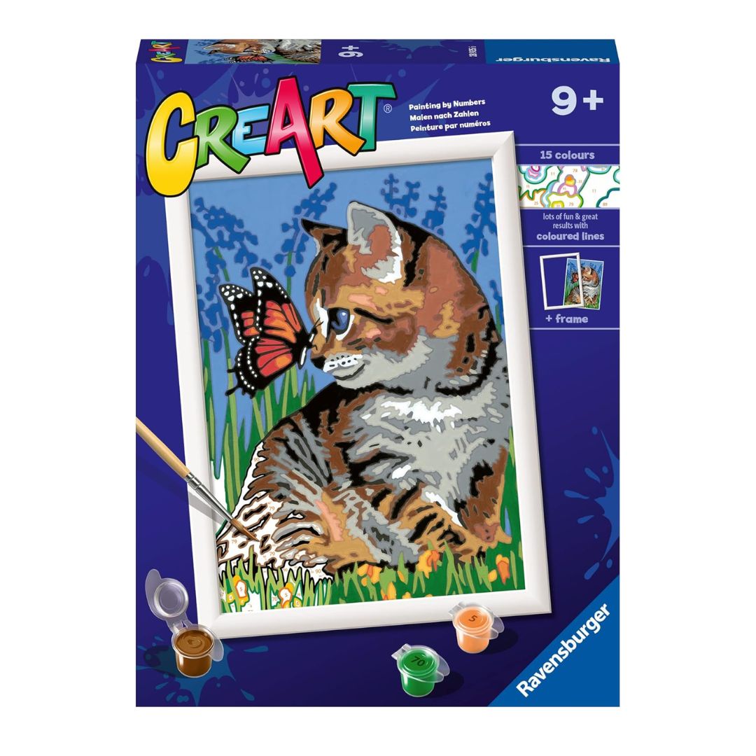 28935 Ravensburger CreArt Serie D Classic - Gattino e farfalla