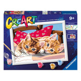 28938 Ravensburger: CreArt - Gattini sul cuscino - Serie D Classic