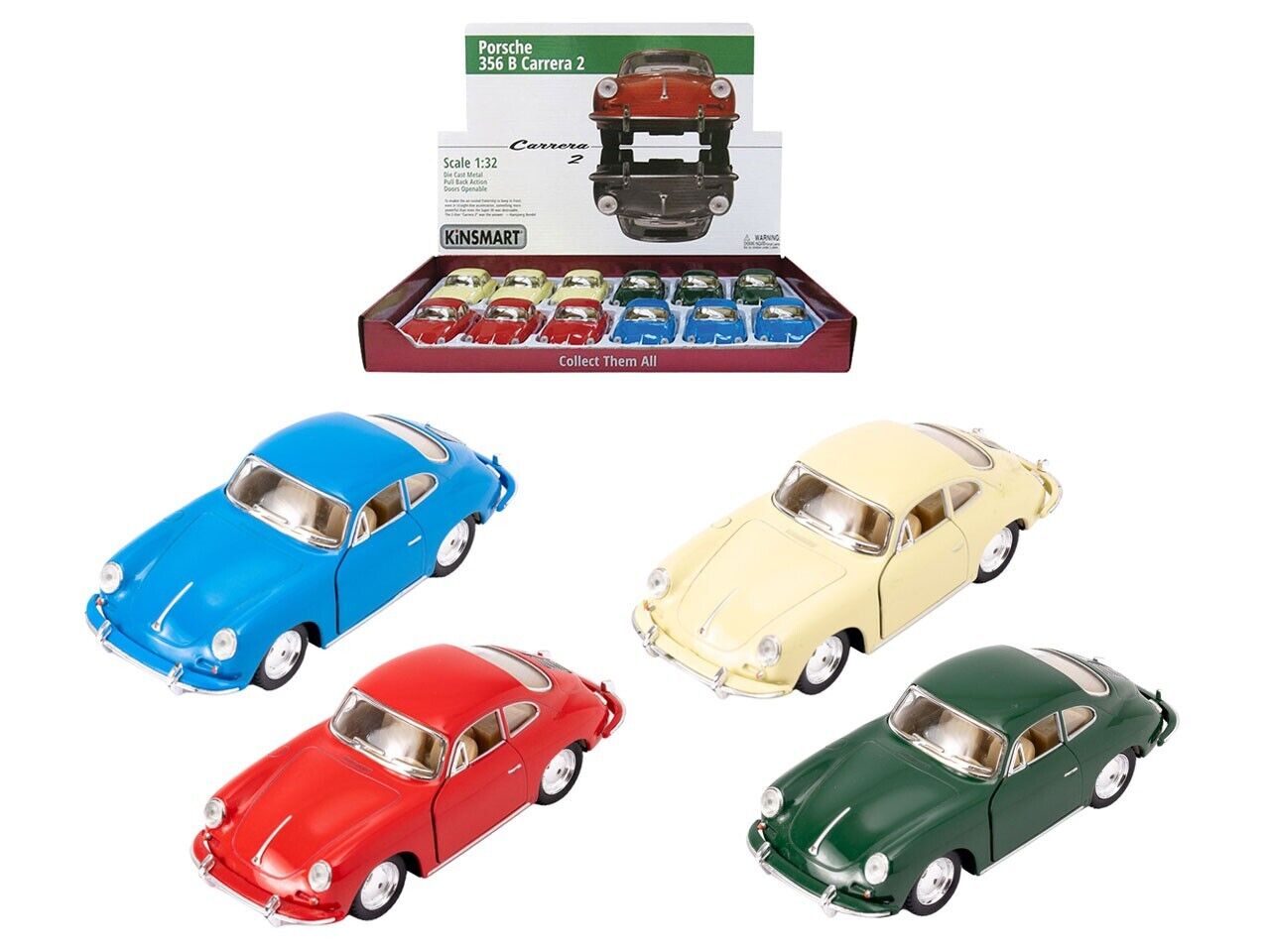 17955 KINSMART PORSCHE 356B CARRERA - COLORE CASUALE