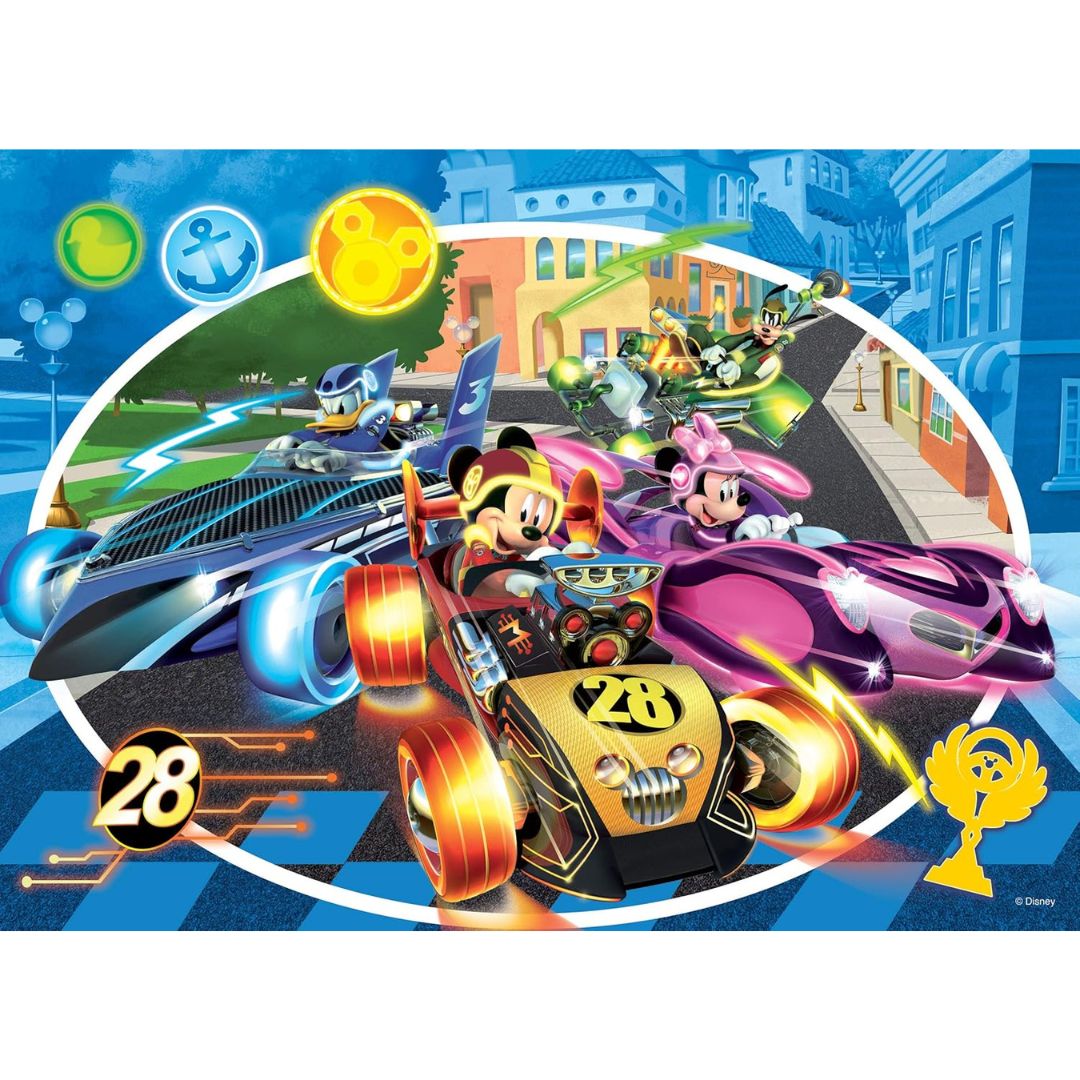 74099 Lisciani - Topolino e gli amici del rally - Puzzle Maxi Floor - 24 pezzi