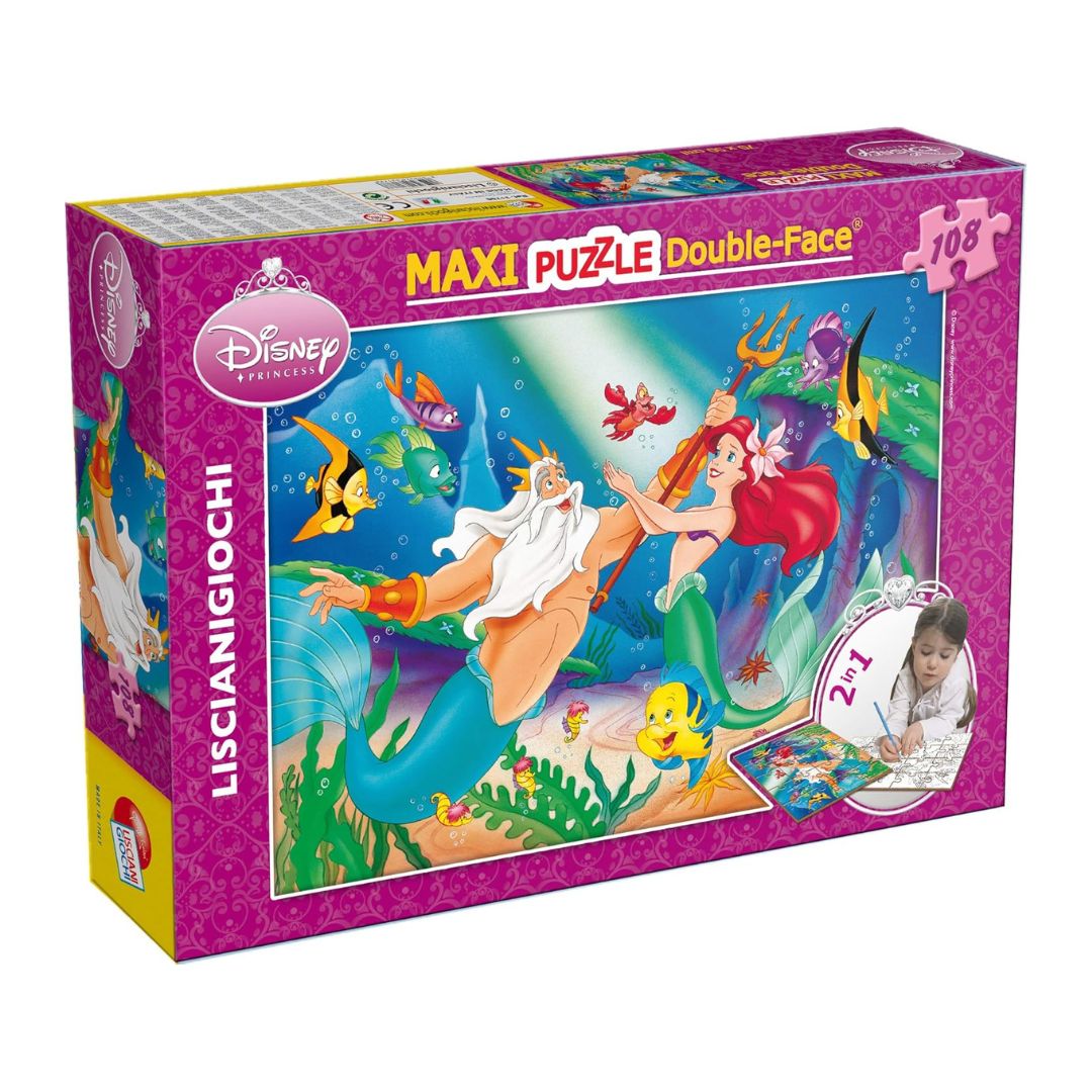 31788 Lisciani - La sirenetta - Puzzle Double Face (108 pezzi)